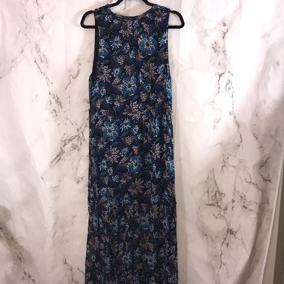 Jason Wu grey midnight floral blue maxi dress J42 - Picture 5 of 5